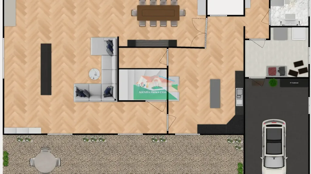 Plan - Villa with Private Garden in Ravenna