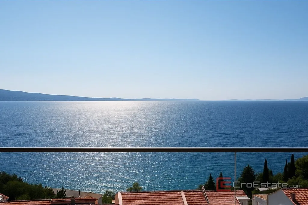 Balcon - Modern Ground Floor Apartment with Sea View in Omis