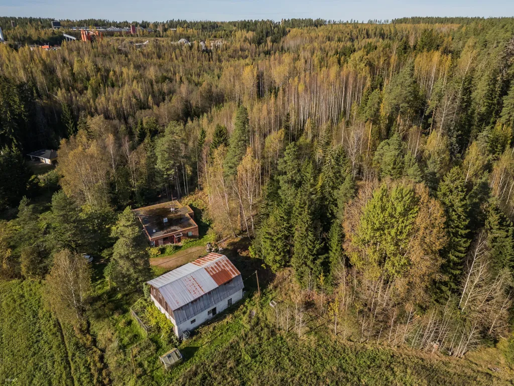 Vista aerea - Rural Estate with Old Barn near Helsinki