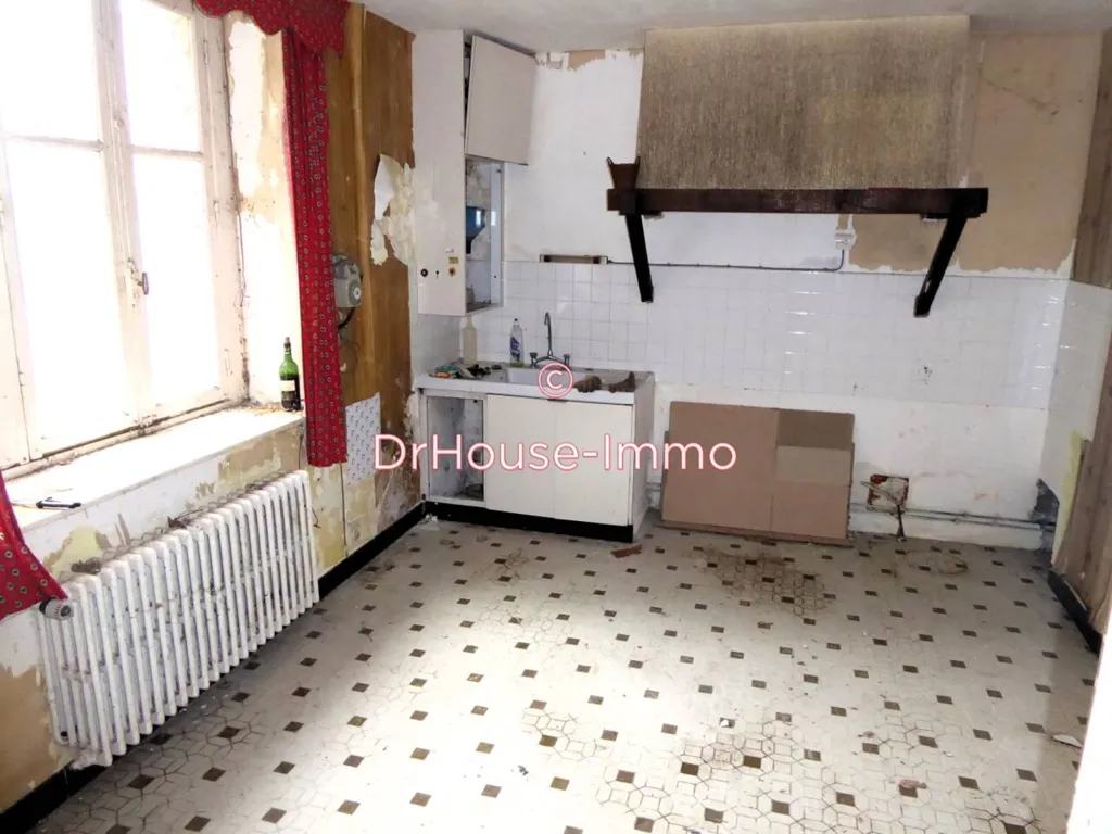 Kitchen - Stone House with Sea View in Ploubazlanec