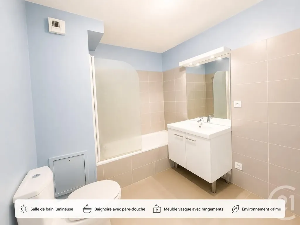 Bathrooms - T2 with Terrace in Oullins Centre