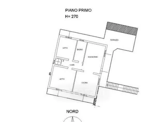 Plaan - Spacious Apartment with Balcony in Taglio di Po