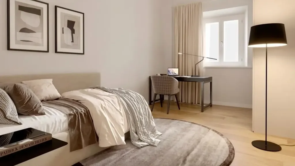 Bedrooms - Rustic-Style Apartment with Private Garden in Pisa