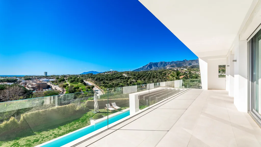 Balcony - Modern Villa with Sea View in Marbella