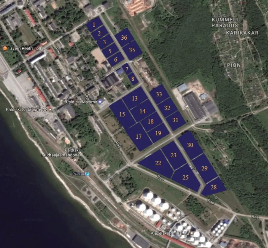 Õhuvaade - Land with Tech Park Access in Paldiski