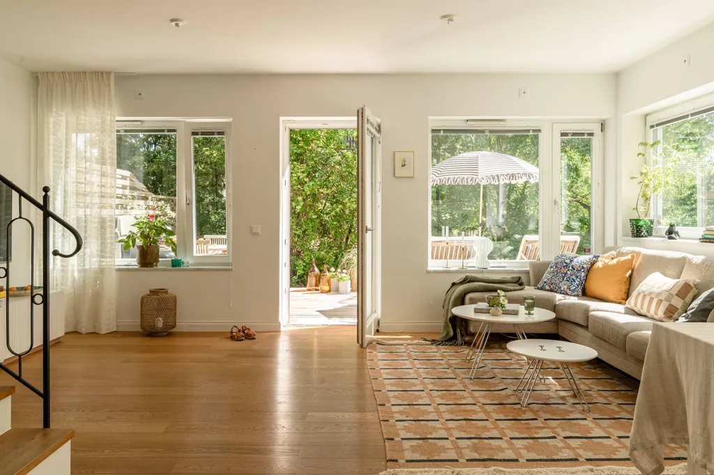 Séjour - Townhouse with Garden in Mälarhöjden