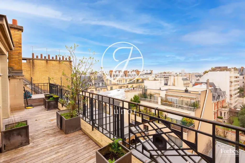Terrasse - Appartement Duplex avec Terrasses à Paris 16e
