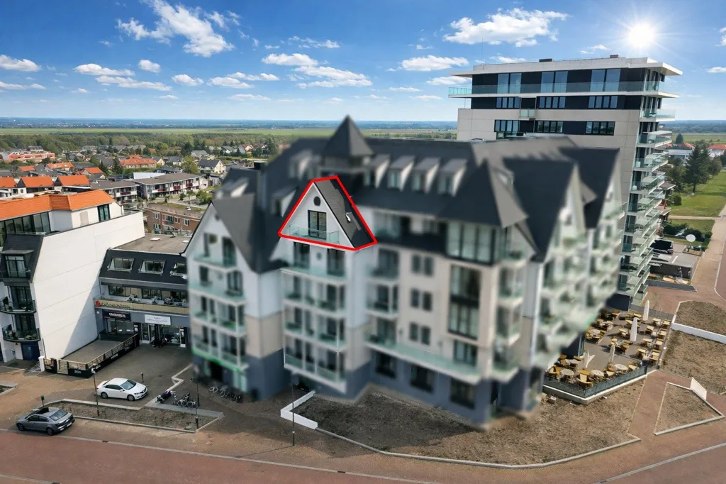 Õhuvaade - Modern Apartment with Sea View in Cadzand