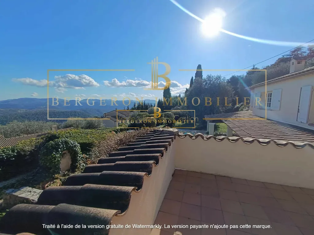 Terrasse - Villa avec Vue Panoramique et Piscine au Tignet