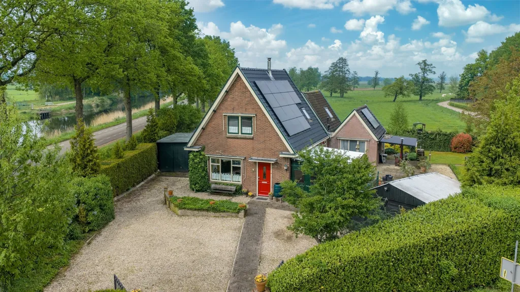 Aerial - Detached House with Garden in Oene