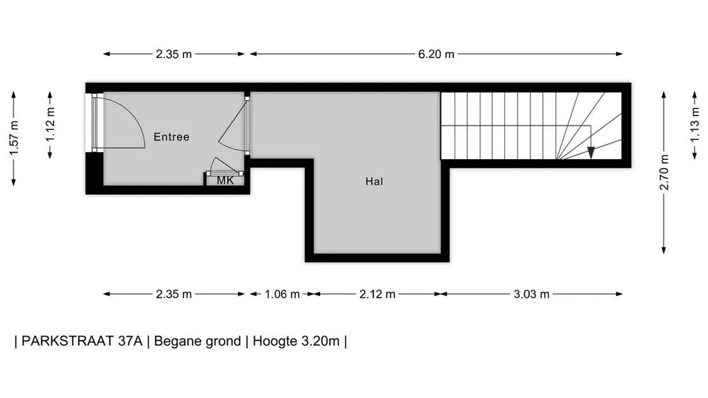 Plan - Classic Penthouse with Balcony in Den Haag