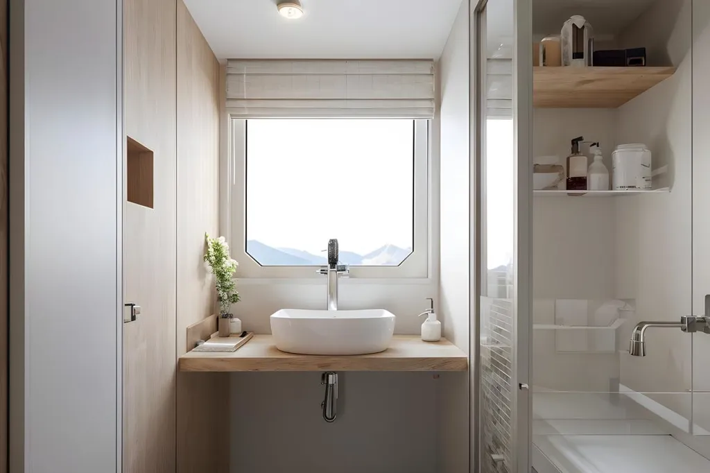 Bathrooms - 2-Bedroom Apartment with Balcony in Puteaux