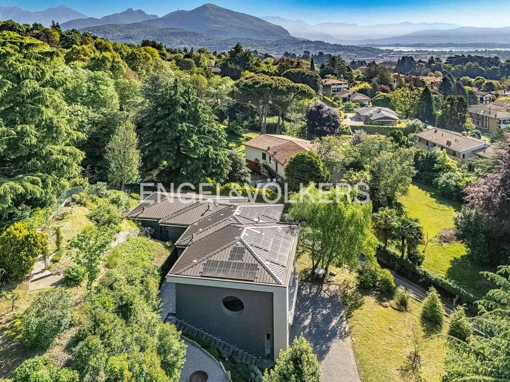 Aerial - Luxury Villa with Panoramic Views in Erba
