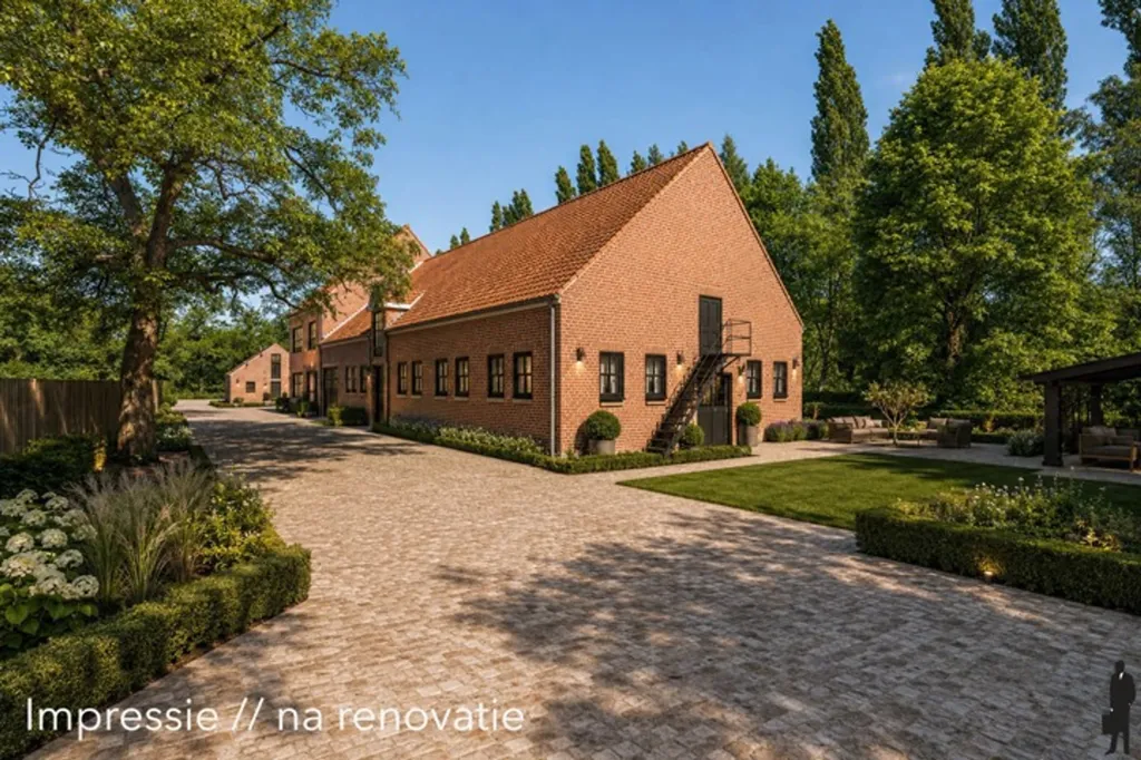 Jardin - Domaine 'Klein Hoef' avec Brasserie à Retie