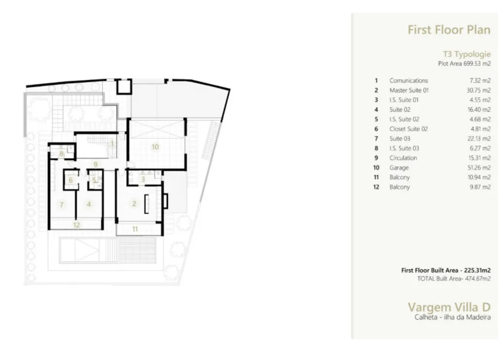 Floor Plan - Luxury Villa with Sea View in Calheta