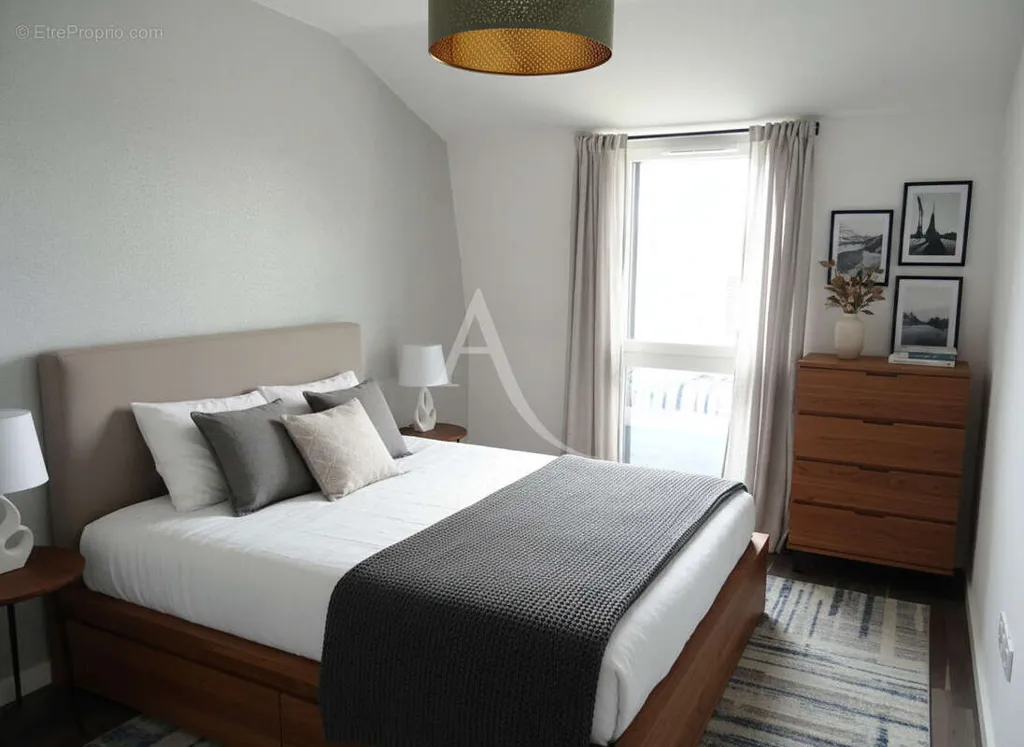 Chambres - Appartement avec terrasse au dernier étage à Pau