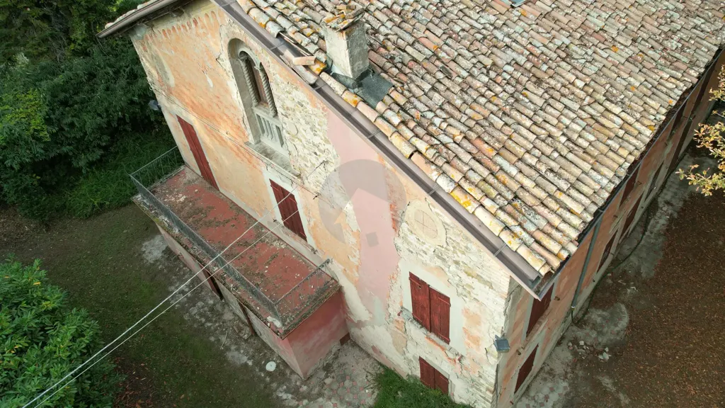 Vue aérienne - Historic Villa Complex with Private Park in Quattro Castella