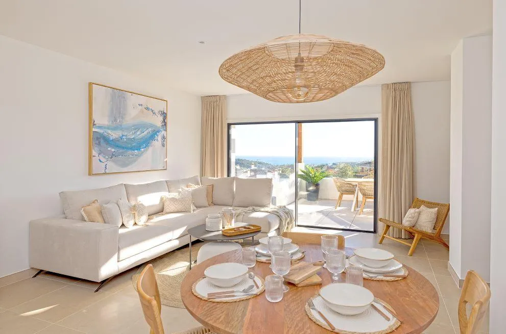 Salle à manger - Penthouse with Sea View in Casares