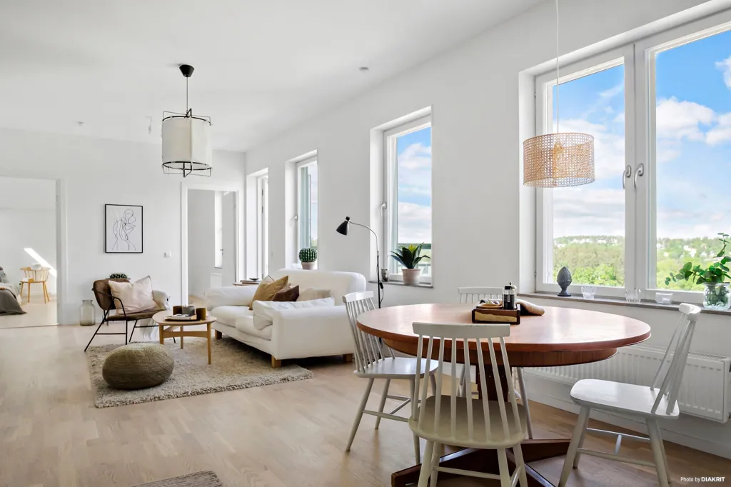 Living Room - Apartment with Sea View in Fisksätra