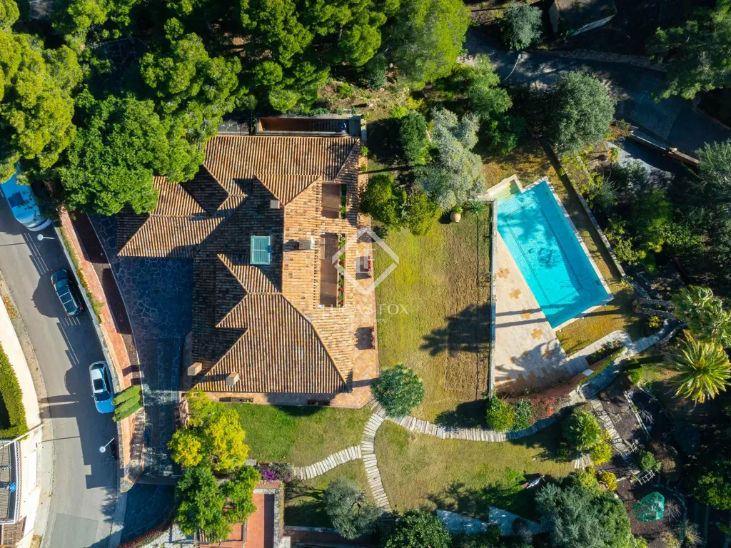 Vue aérienne - Luxury Villa with Sea View in Premià de Dalt