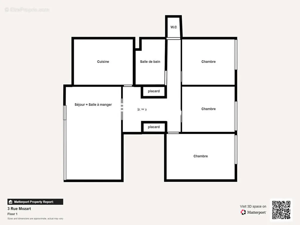 Floor Plan - Lorient North Apartment with Balcony and Parking