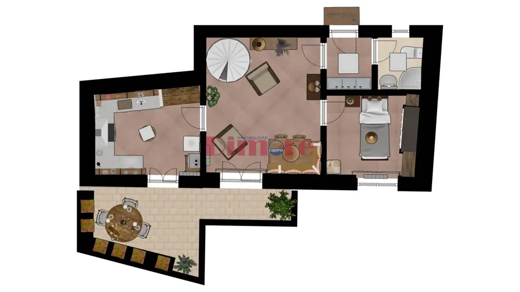 Plan - Restored Stone Villa with Open Valley View in Casanova Lerrone