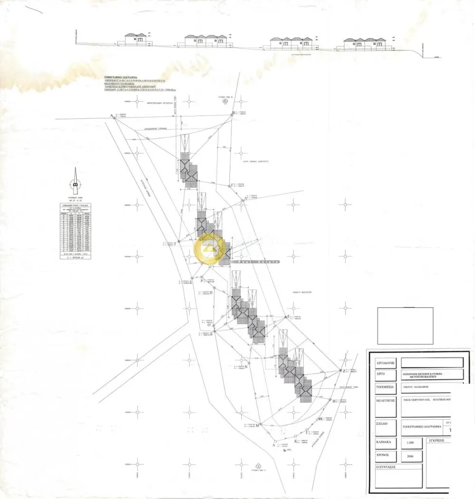 Plan - Plot with Sea View in Sithonia, Niki