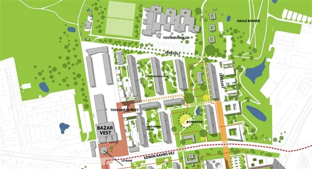 Apartment with Green Setting in Toveshøj, Brabrand