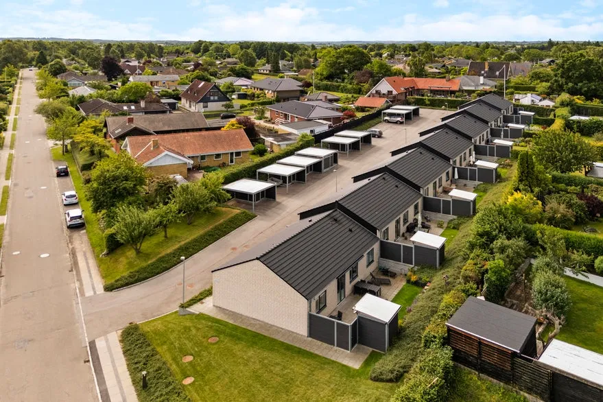 Vue aérienne - Rowhouses with Terrace in Holbæk