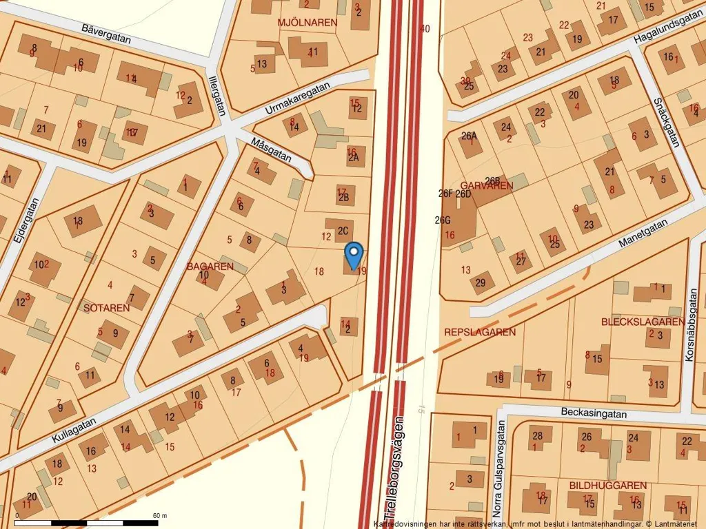 5-toaline maja asukohas Malmö kommun