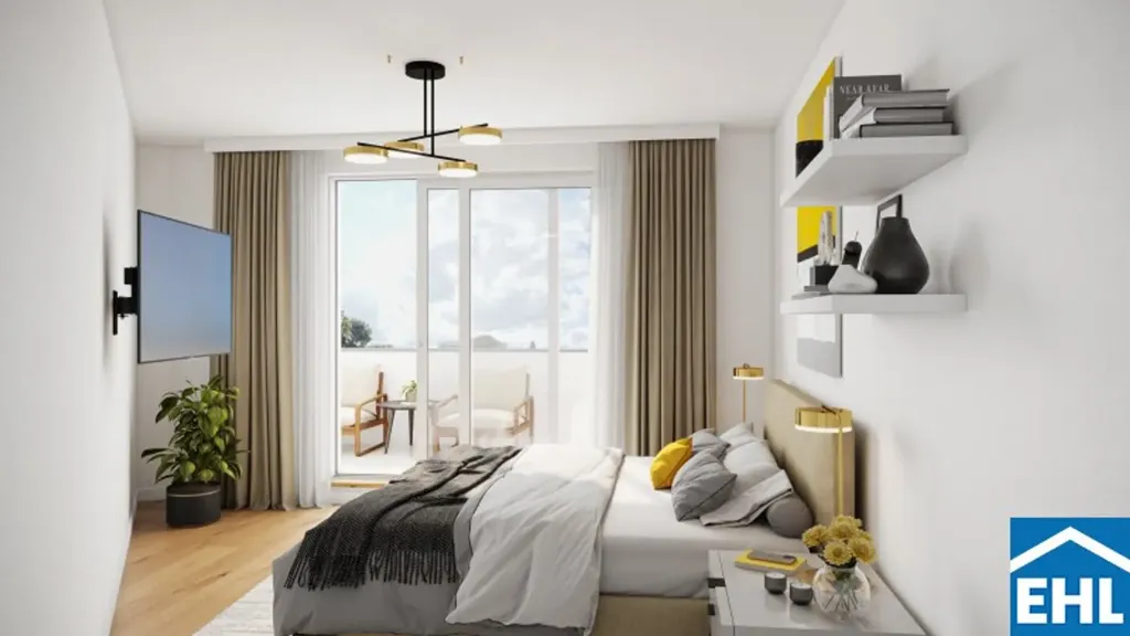Camere da letto - Modern Triangular Apartment in Vienna