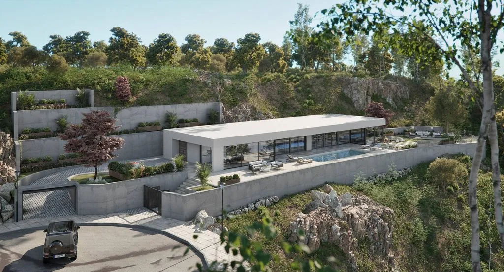 Piscine - Luxury Villa with Sea View in Marbella