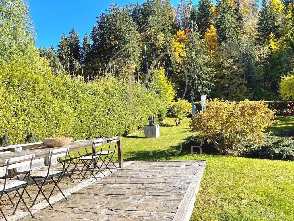 Jardin - Chalet de luxe avec vue montagne à Megève
