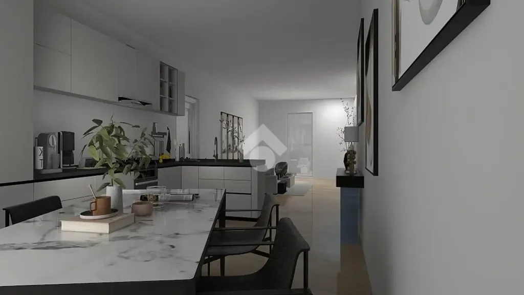Cuisine - Top-Floor Apartment with Balcony in Loseto