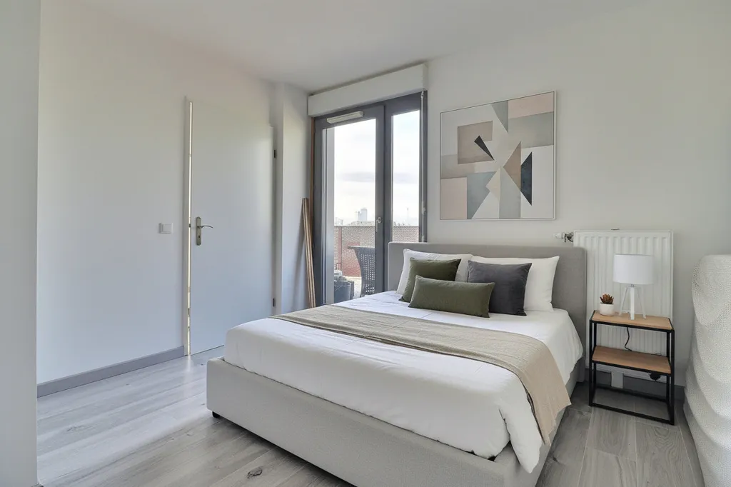 Chambres - Appartement 4 Pièces avec Vue Tour Eiffel à Saint-Denis