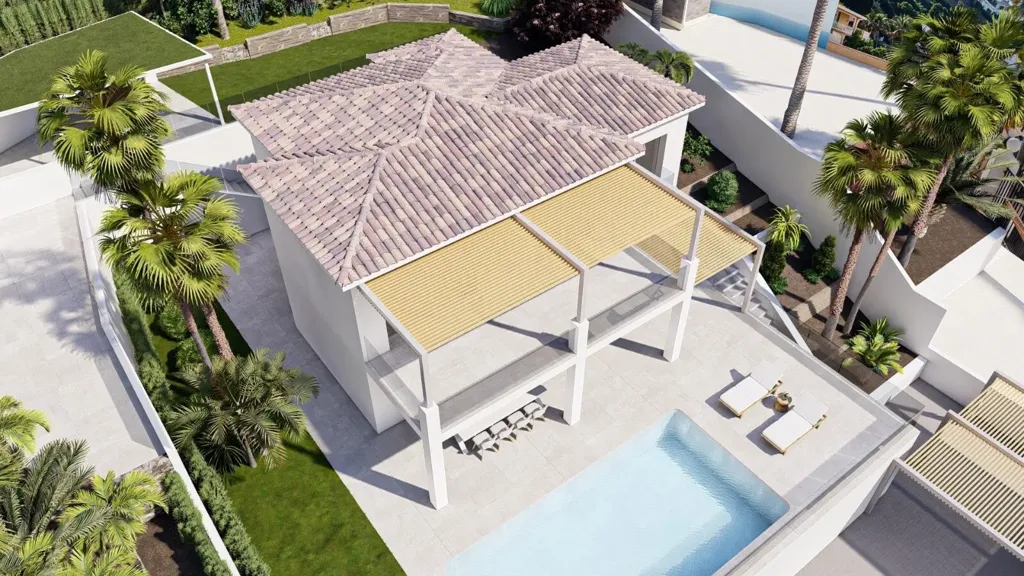 Õhuvaade - Villa with Sea View in Altea