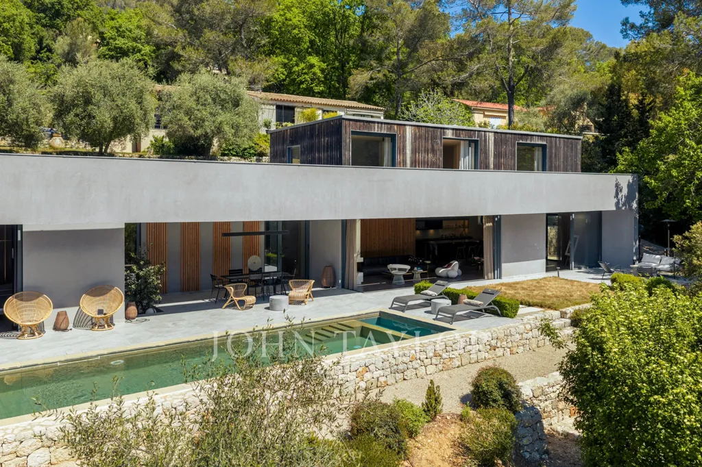 Aerial - Two Villas with Extension Potential near Valbonne