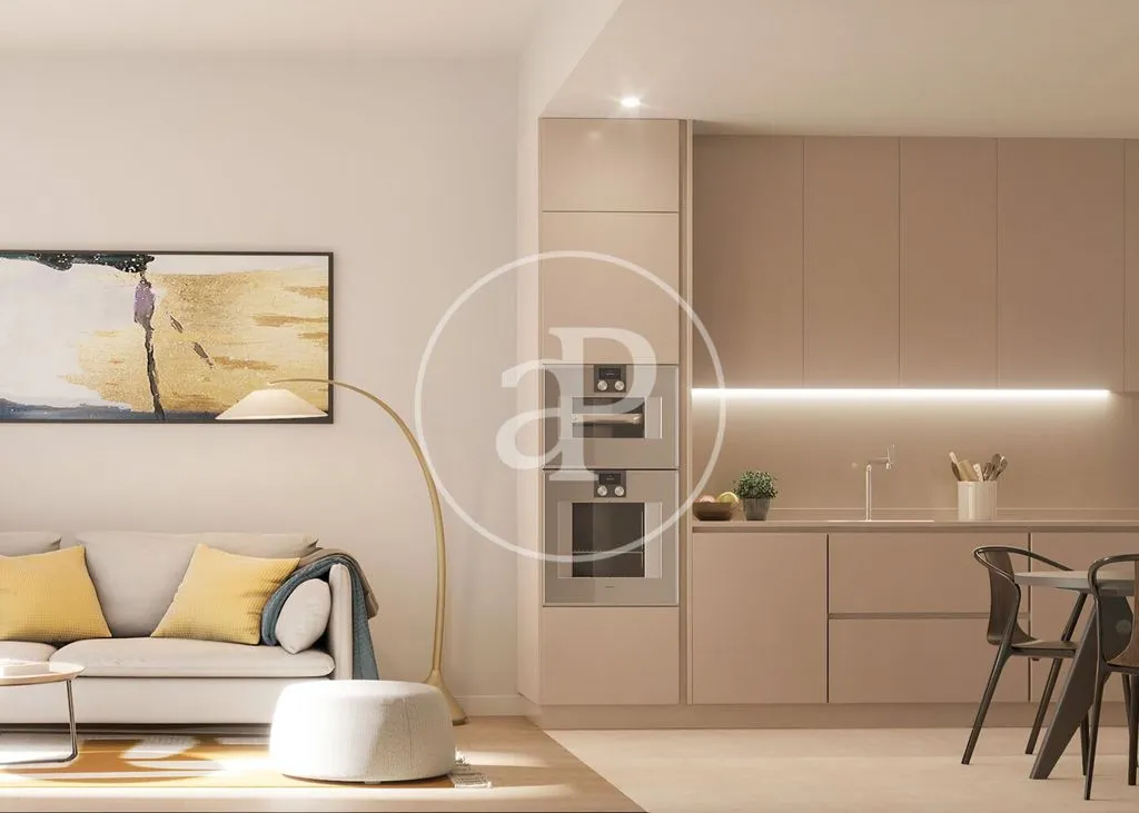 Soggiorno - Luxury 2-Bedroom Apartment in Eixample, Barcelona