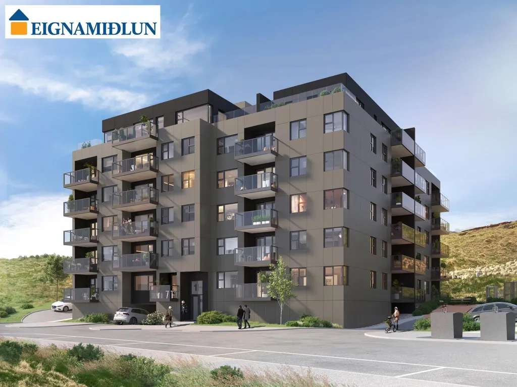 Exterior - Modern Apartment with Elevator in Hafnarfjörður