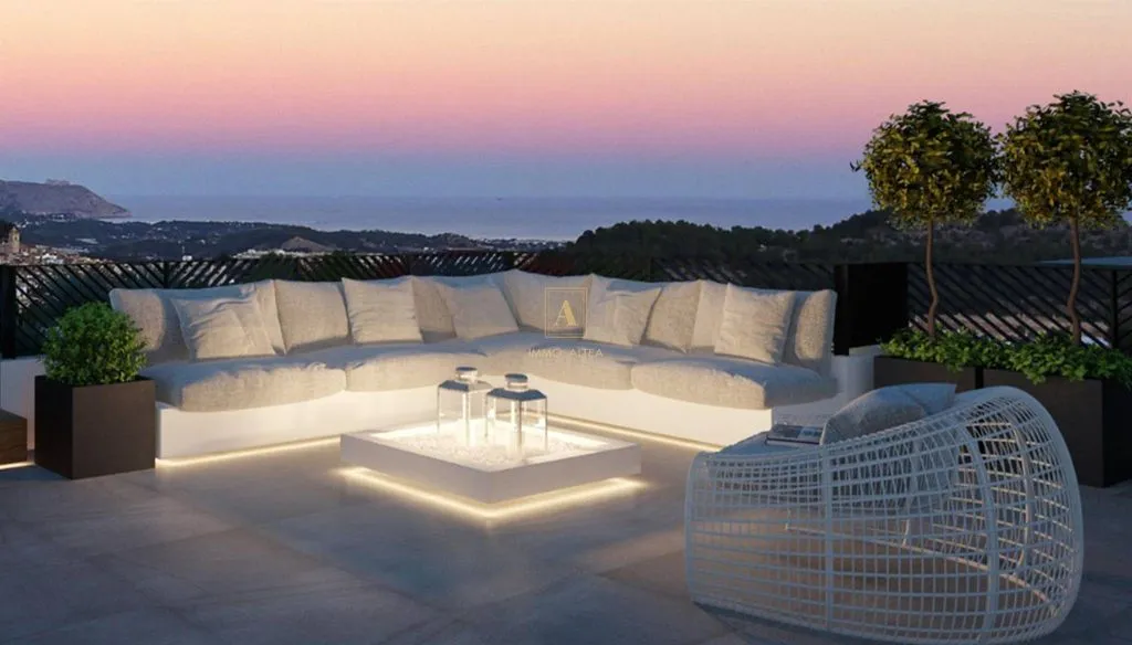 Terrace - Luxury Villa with Solarium in Polop