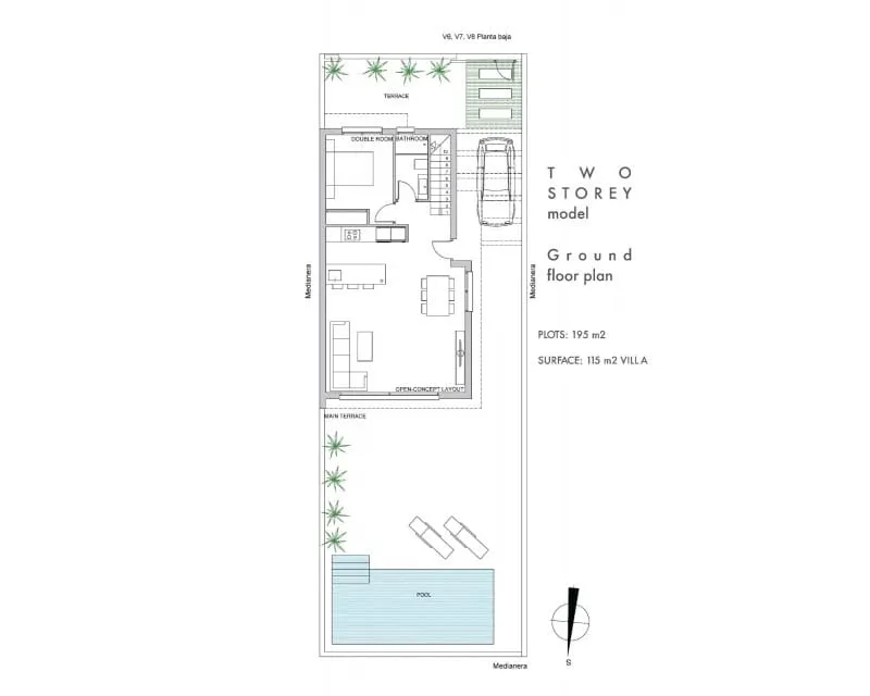 Plan - New Build Villa with Pool in Los Alcázares