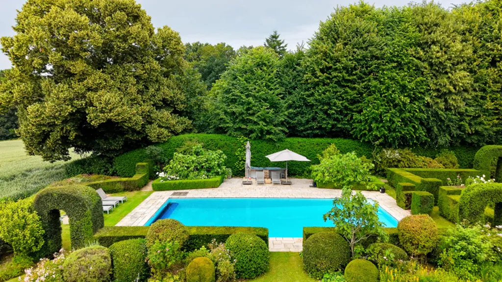 Vista aerea - Villa with Pool in Lasne