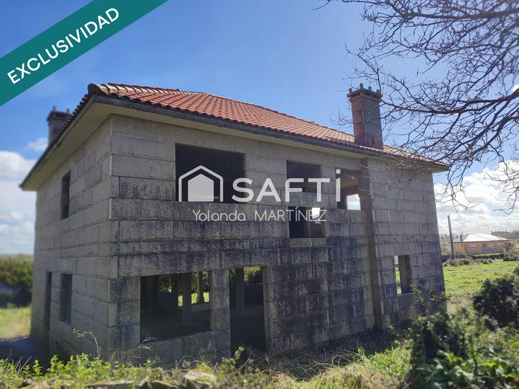 Exterior - Unfinished House with Balcony near Santa Comba