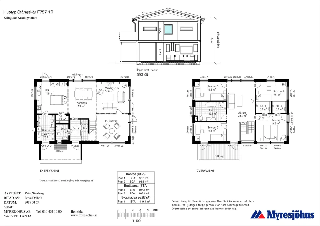 Floor Plan - Freehold Plot with Natural Setting in Täby