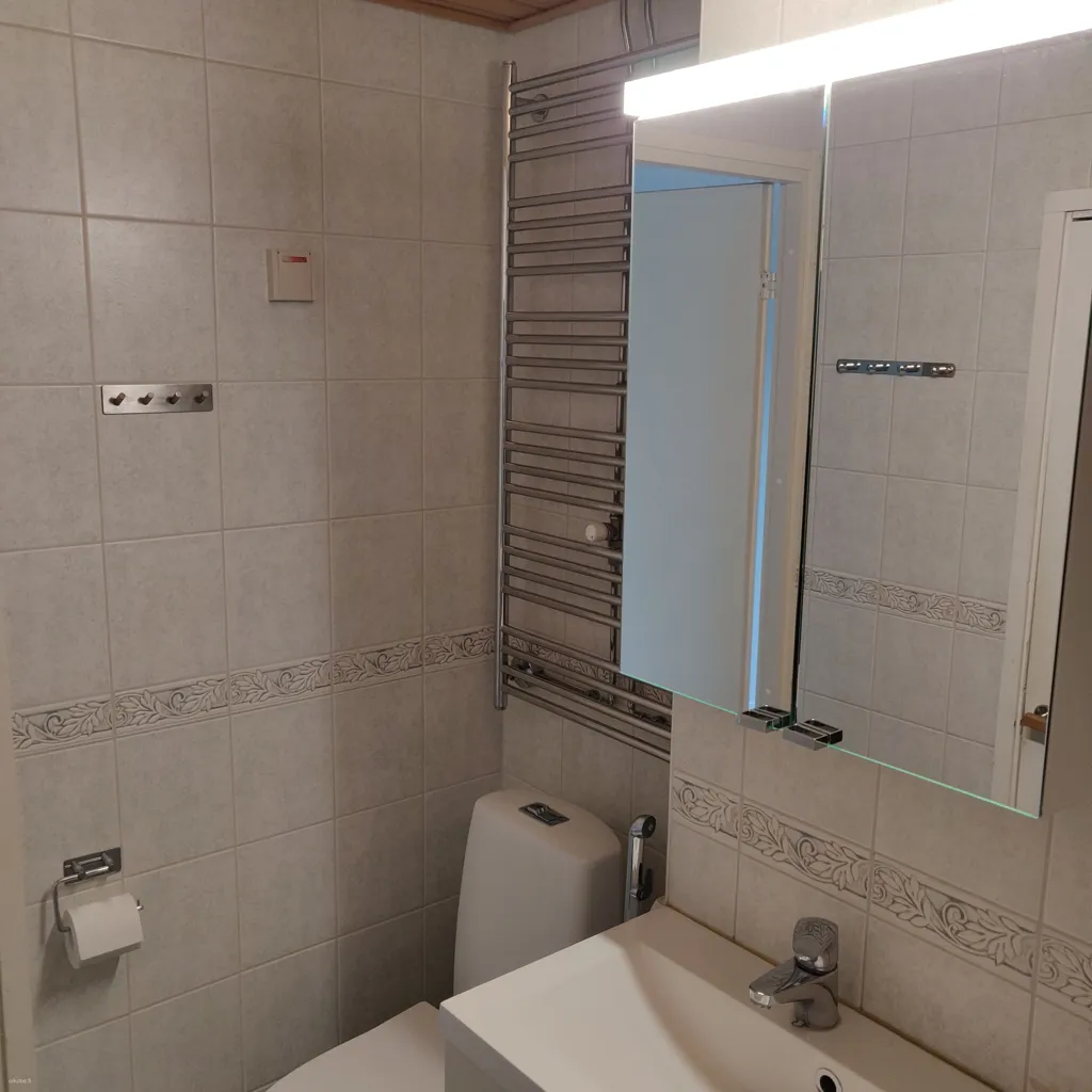 Bathrooms - Spacious Apartment with Balcony in Lahti