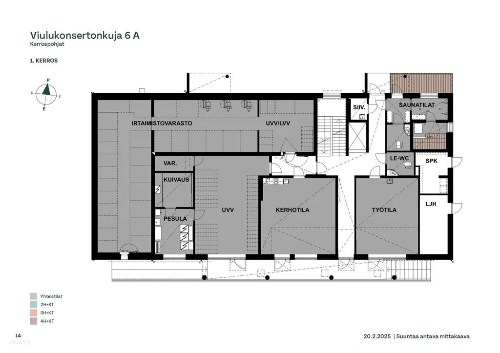 Plan - Corner Apartment with Dual Aspect in Ainola