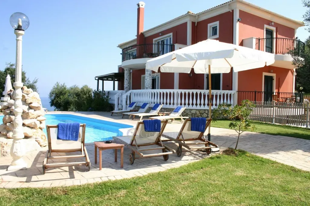 Bassein - Beachfront Villa with Private Beach in Corfu