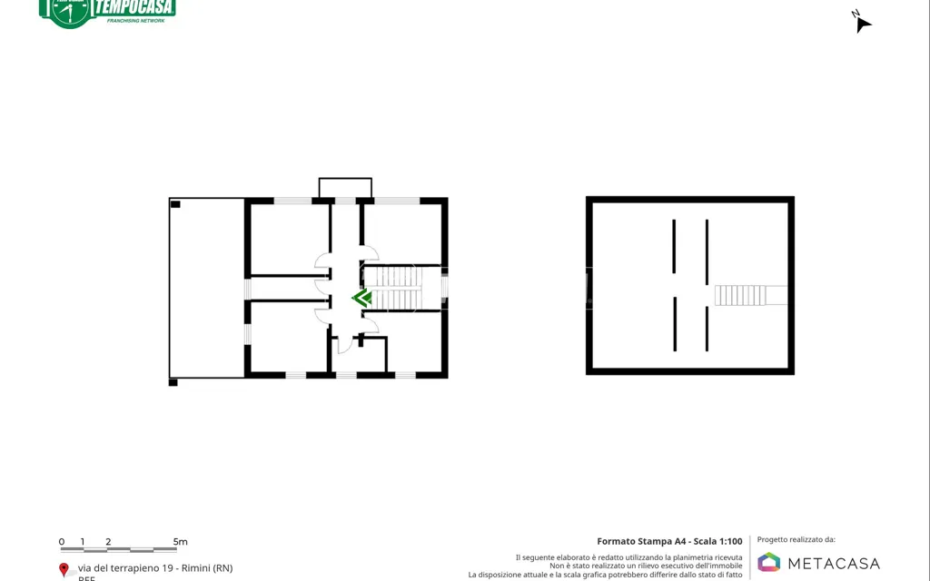 Plan - Independent Villa with Large Garden in Rimini