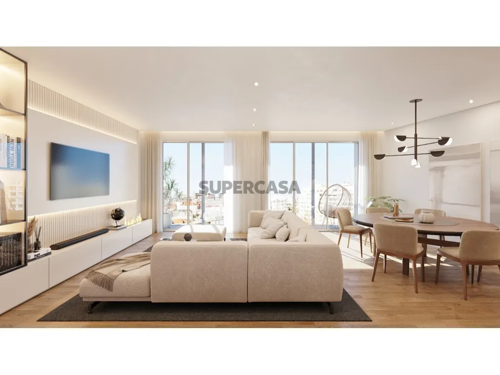 Séjour - Penthouse with Rooftop Pool in Costa de Caparica