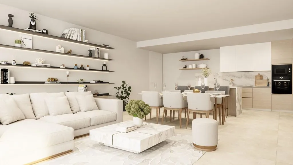 Living Room - Luxury Flat with Sea View in Benahavís